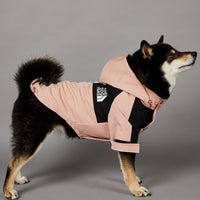 HKM-2361917 Waterproof Large Dog Raincoat in Pink - Windproof Shell Jacket for Pets