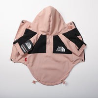 HKM-2361917 Waterproof Large Dog Raincoat in Pink - Windproof Shell Jacket for Pets