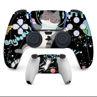 HKM-236243 Protective Anti-scratch Handle Stickers for PS5 Controllers - Eco-friendly PVC, Wear-resistant, Micro-frosted Finish