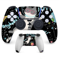 HKM-236243 Protective Anti-scratch Handle Stickers for PS5 Controllers - Eco-friendly PVC, Wear-resistant, Micro-frosted Finish