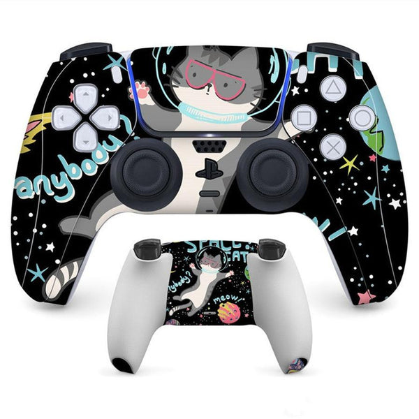 HKM-236243 Protective Anti-scratch Handle Stickers for PS5 Controllers - Eco-friendly PVC, Wear-resistant, Micro-frosted Finish