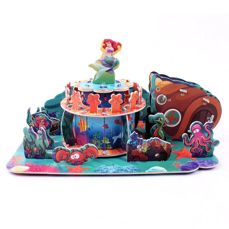 HKM-236371 Children's Creative DIY 3D Foam Paper Puzzle Model Building Toy