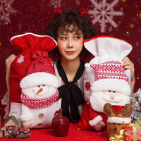 HKM-236371 Creative Cotton Cloth Christmas Gift Bags in Various Designs