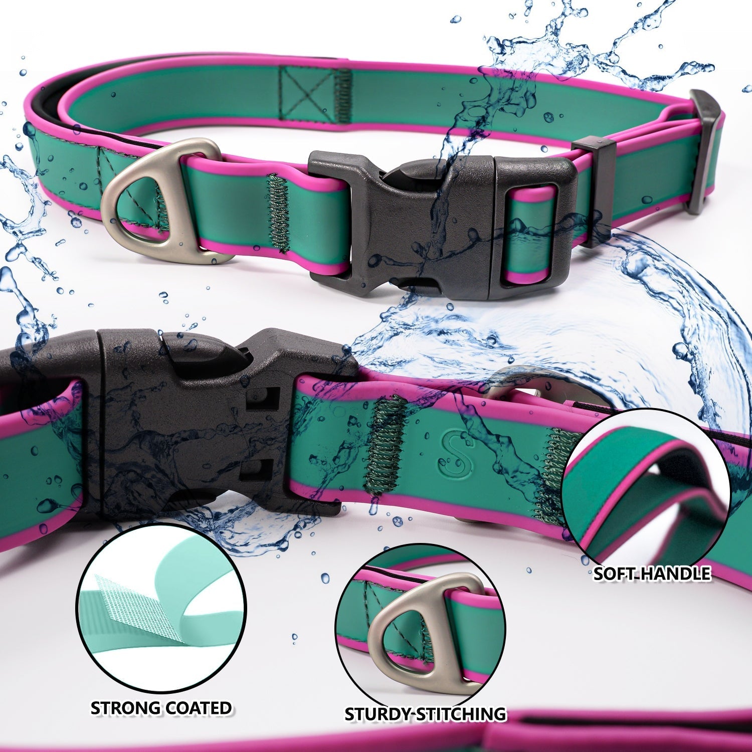 HKM-2364093 Stylish Tactical Dog Collar for Working Dogs ¨C Waterproof, Wear-Resistant, and Odor-Proof Design