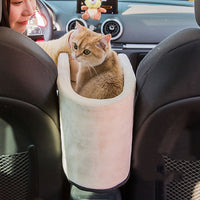 HKM-2364349 Adjustable Dog and Cat Car Seat Bed with Safety Hook and Machine Washable Design