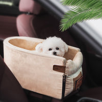 HKM-2364349 Adjustable Dog and Cat Car Seat Bed with Safety Hook and Machine Washable Design