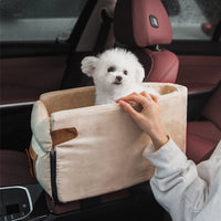 HKM-2364349 Adjustable Dog and Cat Car Seat Bed with Safety Hook and Machine Washable Design