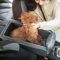 HKM-2364349 Adjustable Dog and Cat Car Seat Bed with Safety Hook and Machine Washable Design