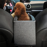 HKM-2364349 Adjustable Dog and Cat Car Seat Bed with Safety Hook and Machine Washable Design