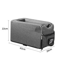 HKM-2364349 Adjustable Dog and Cat Car Seat Bed with Safety Hook and Machine Washable Design