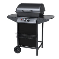 HKM-236435 Stainless Steel Outdoor Gas BBQ Grill with Chromed Cooking Grid, Windproof Design
