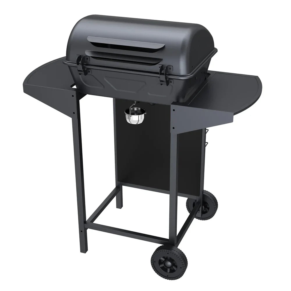 HKM-236435 Stainless Steel Outdoor Gas BBQ Grill with Chromed Cooking Grid, Windproof Design