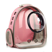 HKM-2366525 Transparent Pet Carrier Backpack with Side Access Door - Breathable Design for Pets Up to 12kg