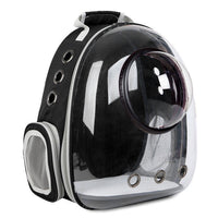 HKM-2366525 Transparent Pet Carrier Backpack with Side Access Door - Breathable Design for Pets Up to 12kg