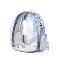 HKM-2366525 Transparent Pet Carrier Backpack with Side Access Door - Breathable Design for Pets Up to 12kg
