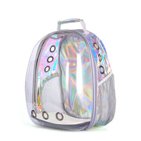 HKM-2366525 Transparent Pet Carrier Backpack with Side Access Door - Breathable Design for Pets Up to 12kg