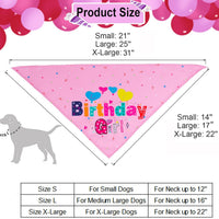 HKM-2367549 Dog Birthday Party Supplies - Fun Birthday Hat with Numbers and Bandana for Puppies
