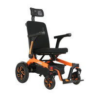HKM-236947 Lightweight Foldable Portable Wheelchair with Aluminum Alloy Frame, 25km Driving Range, and 150kg Capacity