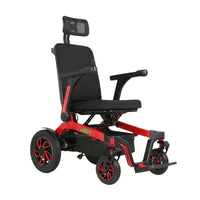 HKM-236947 Lightweight Foldable Portable Wheelchair with Aluminum Alloy Frame, 25km Driving Range, and 150kg Capacity
