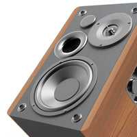 HKM-237075 Active Wood Grain 60W Bookshelf Speakers with Super Bass Sound System
