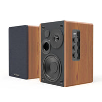 HKM-237075 Active Wood Grain 60W Bookshelf Speakers with Super Bass Sound System