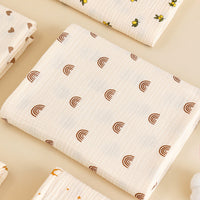 HKM-237075 Korean Baby Double-Layer Gauze Bath Towel in Fun Patterns and Soft Colors