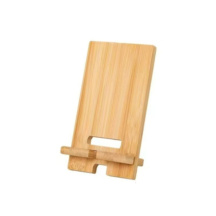 HKM-237139 Solid Wood Mobile Phone Holder with 3 Layers - Multi-Purpose Retro and Light Burnt Designs