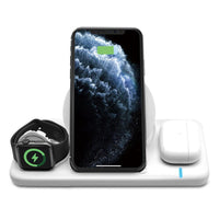 HKM-237139 Three-in-One Magnetic Qi Wireless Charger for iPhone, Apple Watch, and AirPods
