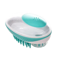HKM-2371645 Silicone Bath Brush and Massage Comb for Cats and Dogs with Liquid Storage