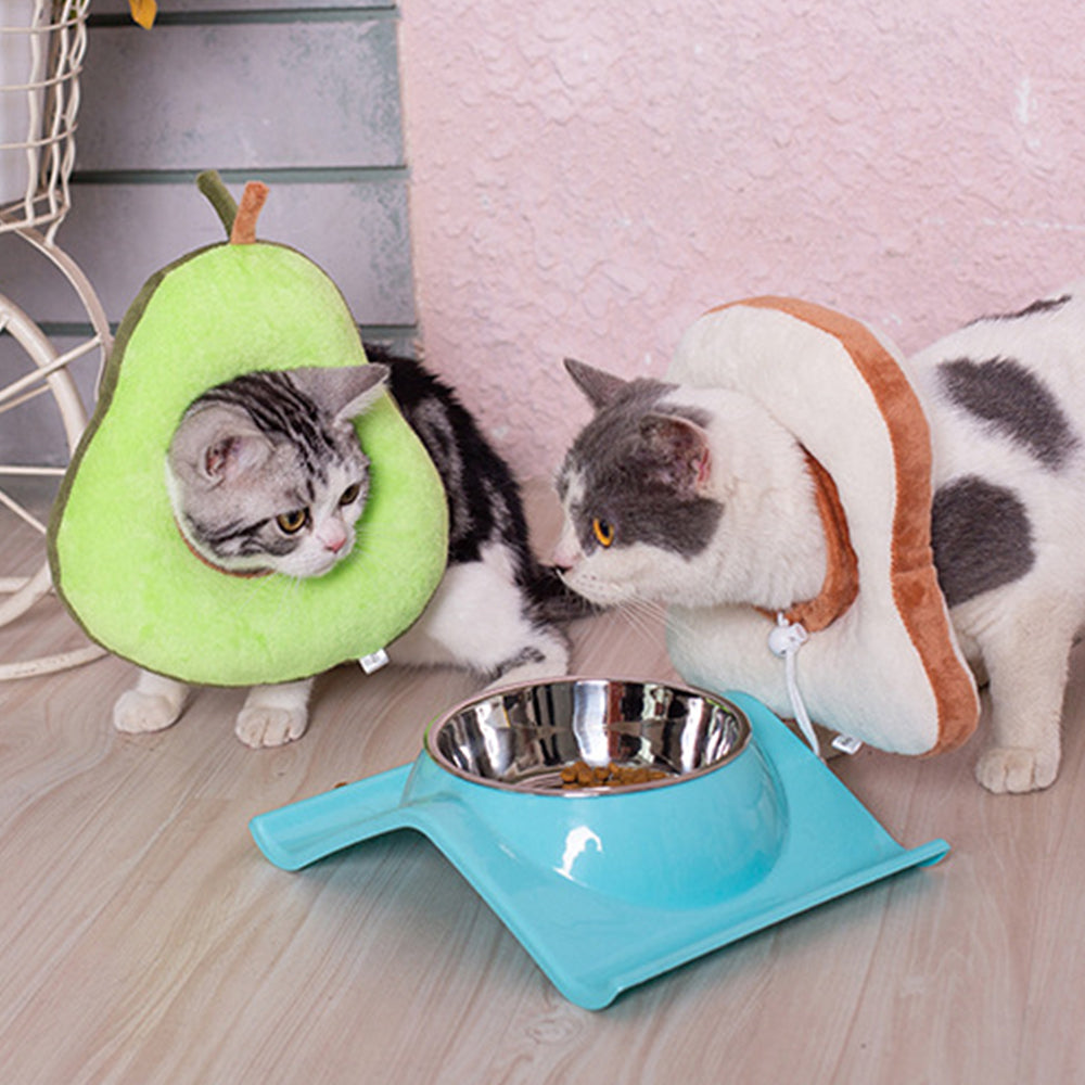 HKM-2372285 Anti-Licking Recovery Collar for Cats - Soft Cotton Headgear for Comfort and Protection
