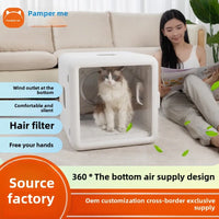 HKM-237331 Plastic Pet Hair Drying Tool for Cats and Dogs – Electric Grooming Dryer with Eco-Friendly Design