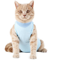 HKM-2374205 Surgical Recovery Clothes for Female Cats - Breathable Weaning Gown in Multiple Colors