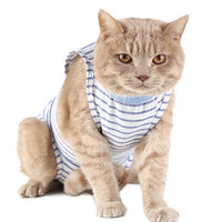 HKM-2374205 Surgical Recovery Clothes for Female Cats - Breathable Weaning Gown in Multiple Colors
