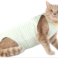HKM-2374205 Surgical Recovery Clothes for Female Cats - Breathable Weaning Gown in Multiple Colors