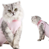 HKM-2374205 Surgical Recovery Clothes for Female Cats - Breathable Weaning Gown in Multiple Colors