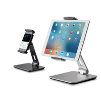 HKM-237459 Folding Mobile Phone and Tablet Stand with 360° Rotation and Anti-Slip Silicone Protection