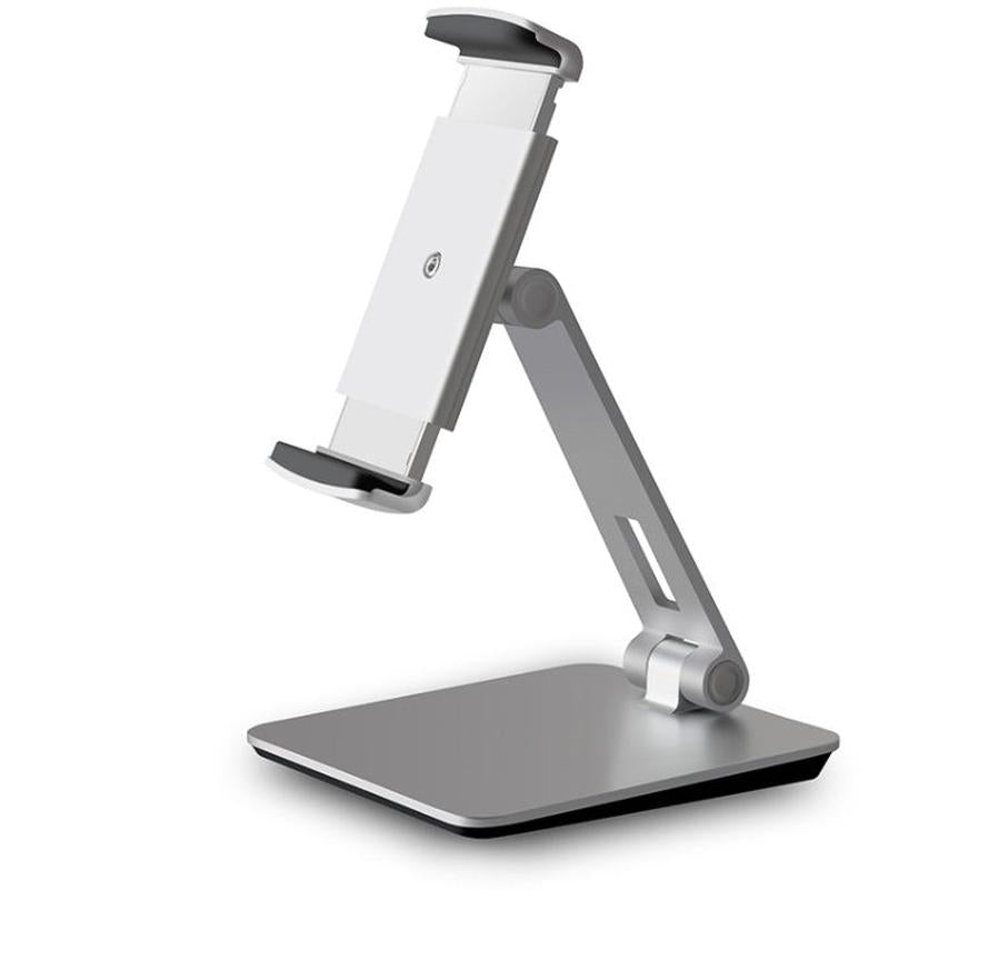 HKM-237459 Folding Mobile Phone and Tablet Stand with 360° Rotation and Anti-Slip Silicone Protection