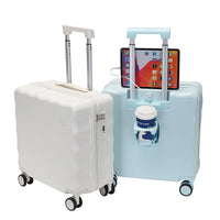 HKM-237459 Lightweight Kids Cabin Suitcase with USB Port and Phone Holder for Convenient Travel