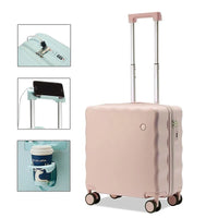 HKM-237459 Lightweight Kids Cabin Suitcase with USB Port and Phone Holder for Convenient Travel