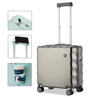 HKM-237459 Lightweight Kids Cabin Suitcase with USB Port and Phone Holder for Convenient Travel