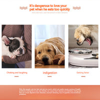 HKM-2375997 Pet Rotating Slow Feed Bowl with Silicone Base for Controlled Eating