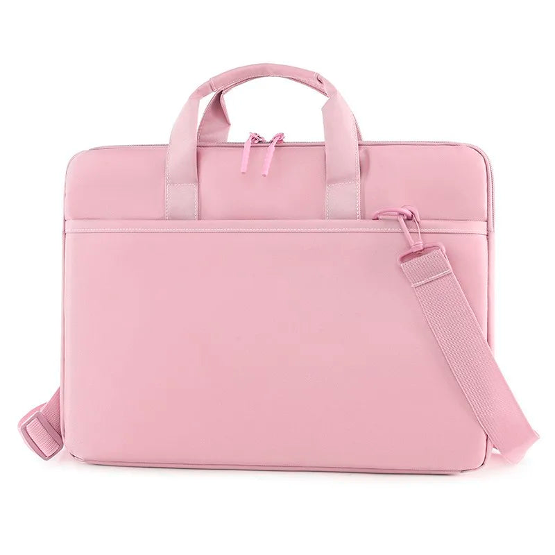HKM-237779 Business Laptop Briefcase for Women - Customizable Oxford Zipper Document Bag for Office Meetings