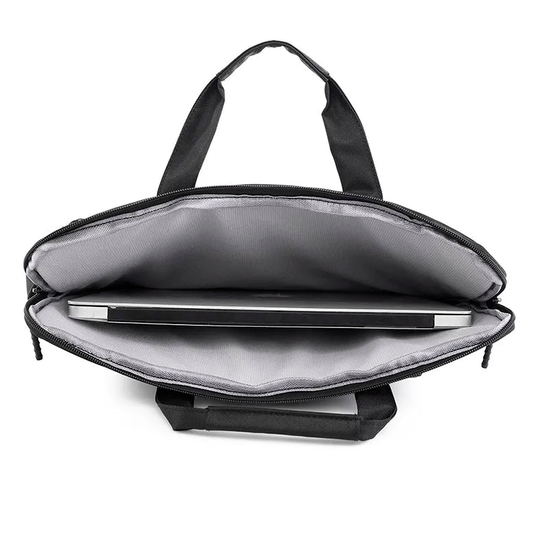 HKM-237779 Business Laptop Briefcase for Women - Customizable Oxford Zipper Document Bag for Office Meetings