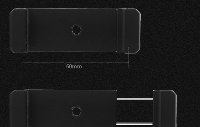 HKM-237779 Handheld Bracket for Tabletop Tripod - Compatible with iPhone Models, Aluminum Alloy Construction, 11cm Size
