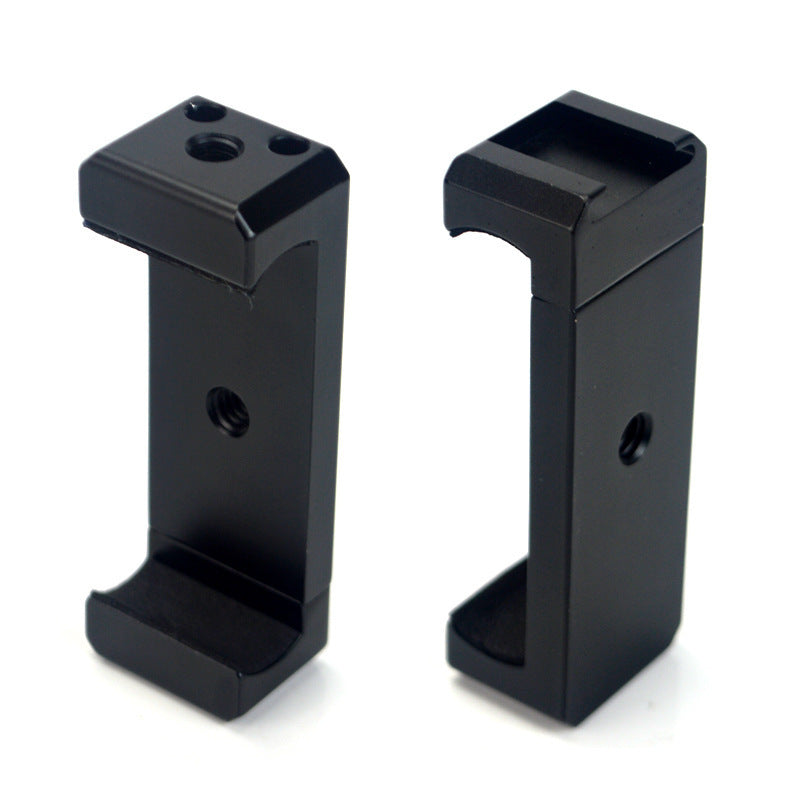 HKM-237779 Handheld Bracket for Tabletop Tripod - Compatible with iPhone Models, Aluminum Alloy Construction, 11cm Size