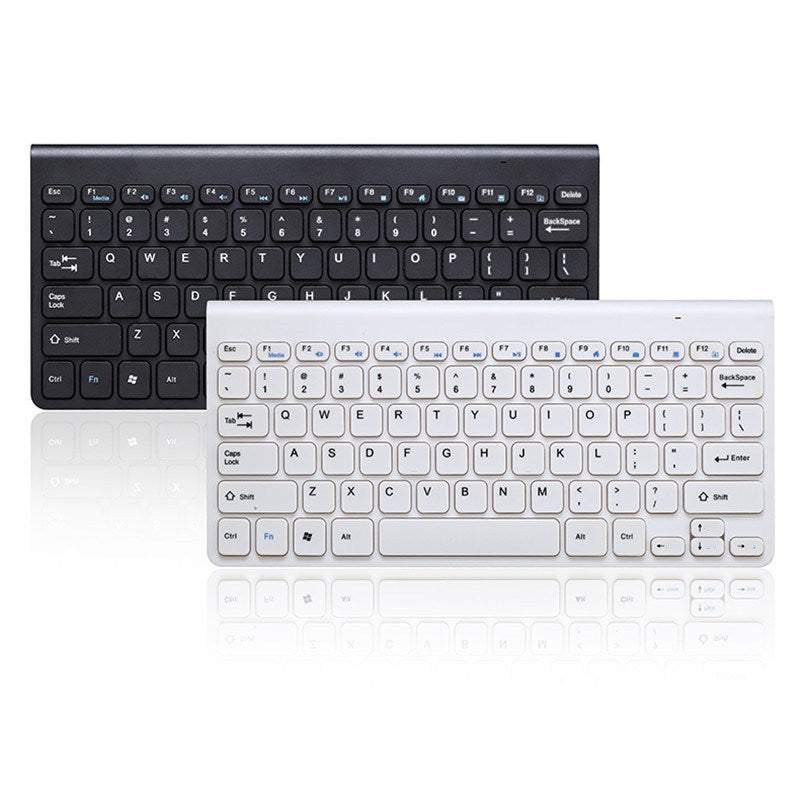 HKM-237907 Wireless Mouse and Keyboard Set with 10m Operating Range and 3 Million Key Life, Black & White