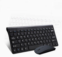 HKM-237907 Wireless Mouse and Keyboard Set with 10m Operating Range and 3 Million Key Life, Black & White