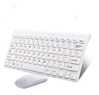 HKM-237907 Wireless Mouse and Keyboard Set with 10m Operating Range and 3 Million Key Life, Black & White