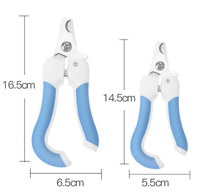 HKM-2379581 Curved Handle Pet Nail Scissors for Dogs and Cats, Available in Small and Large Sizes