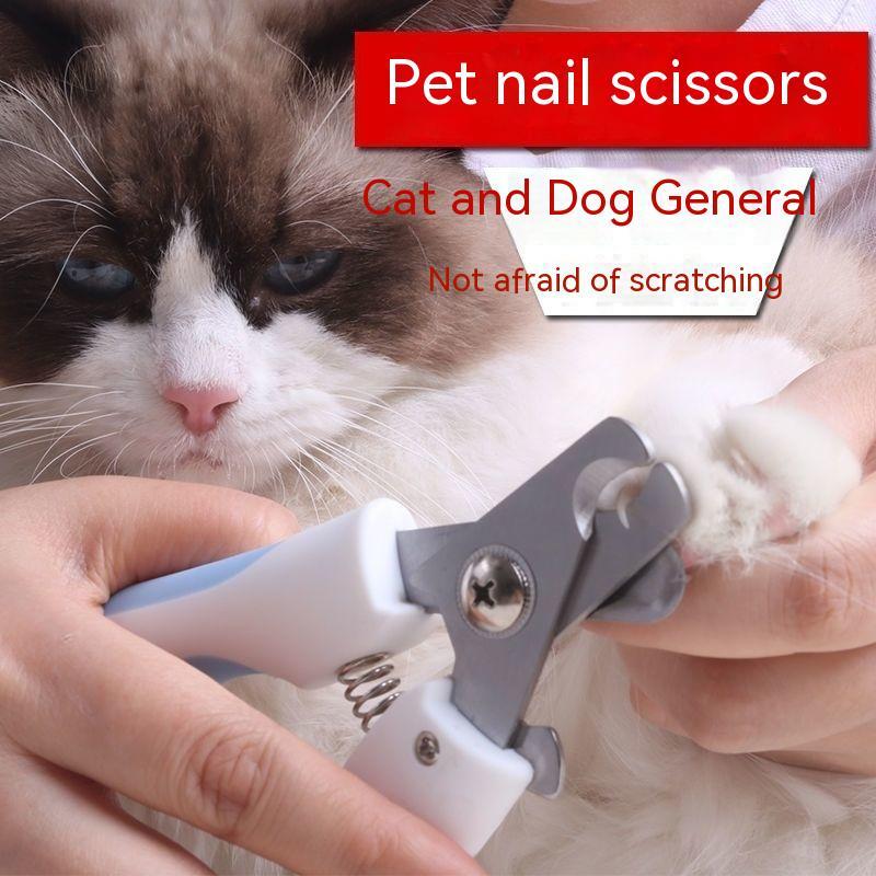 HKM-2379581 Curved Handle Pet Nail Scissors for Dogs and Cats, Available in Small and Large Sizes